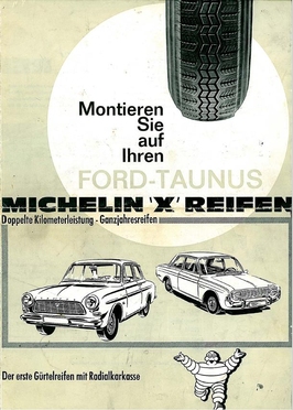 Michelin Prospekt der 60er Jahre
